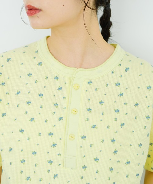 eLur（エラー）の「フラワーサーマルT（Tシャツ/カットソー・レディース・アイボリー/イエロー・FREE）」の12枚目の写真