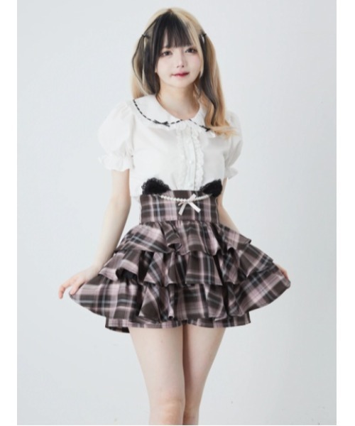 定価より1万円以上お得】Ank Rouge トップス、スカパン2点 (ピンク  