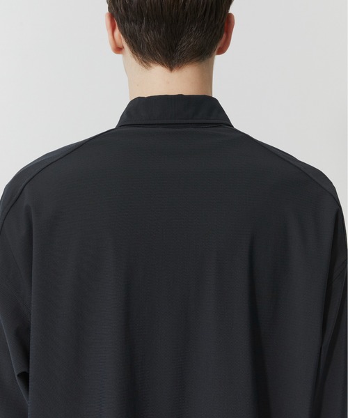 PUBLIC TOKYO（パブリックトウキョウ）の「Air tool lite cool リラックスロングスリーブシャツ  /ウォッシャブル/夏服/ストレッチ/伸縮性/通気性/防シワ性/UVカット/セットアップ（シャツ/ブラウス・メンズ・ブラック/オリーブ/ダークブラウン/ダークグレー・1/2）」の13枚目の写真