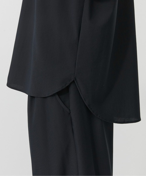 PUBLIC TOKYO（パブリックトウキョウ）の「Air tool lite cool リラックスロングスリーブシャツ  /ウォッシャブル/夏服/ストレッチ/伸縮性/通気性/防シワ性/UVカット/セットアップ（シャツ/ブラウス・メンズ・ブラック/オリーブ/ダークブラウン/ダークグレー・1/2）」の11枚目の写真
