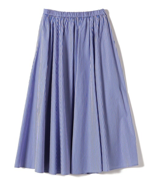 KAPITAL　ネイビー ストライプ 　スカート ジュノア JUNOAH ハイウエストピンストライプタイトスカート