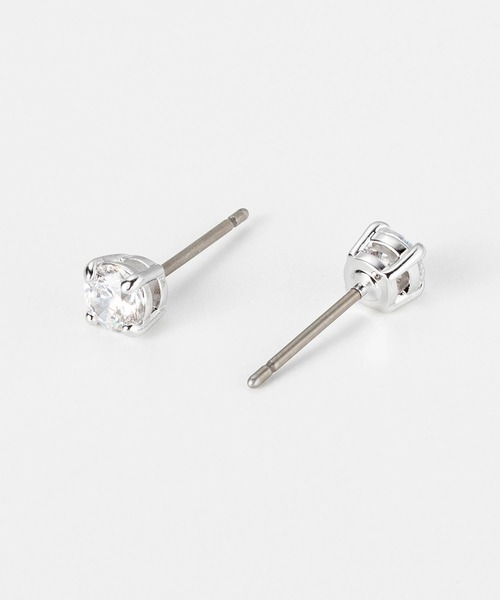 SWAROVSKI ピアス（両耳用） 公式】【スワロフスキー】Una ドロップピアス, ラウンドカット