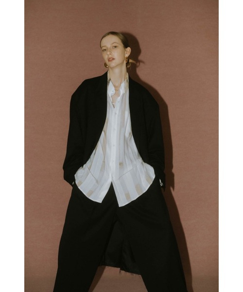 hig end oversize long chester coat (unisex)（チェスターコート