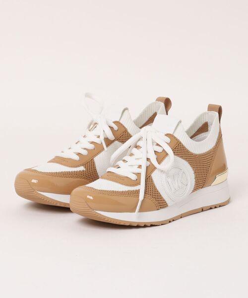 MICHAEL KORS MKロゴスニーカー ベージュ/ホワイト MICHAEL KORS マイケルコース MKロゴ スニーカー べージュー23 0cm 6 0