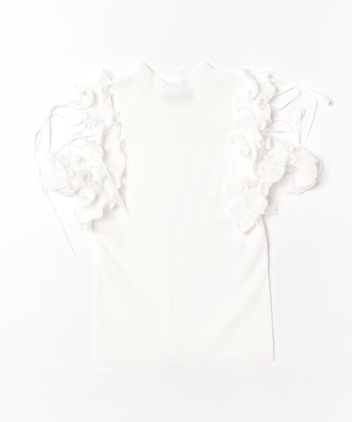 SWINGLE（スウィングル）の「プリーツフリルフリルニットプルオーバー（ニット/セーター・レディース・ピンク/ブラック/オフホワイト・FREE）」の14枚目の写真