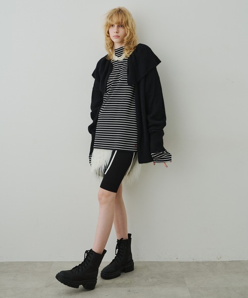 LA BELLE ETUDE(ラベルエチュード)の「フリル衿カーディガン(カーディガン/ボレロ・レディース・チャコールグレー/グレー/ライトブルー/ブラック・FREE)」の8枚目の写真