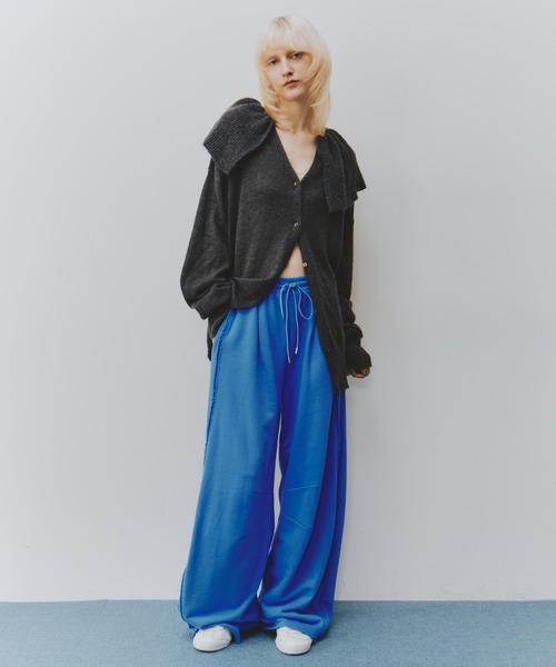 LA BELLE ETUDE(ラベルエチュード)の「フリル衿カーディガン(カーディガン/ボレロ・レディース・チャコールグレー/グレー/ライトブルー/ブラック・FREE)」の7枚目の写真