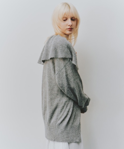 LA BELLE ETUDE(ラベルエチュード)の「フリル衿カーディガン(カーディガン/ボレロ・レディース・チャコールグレー/グレー/ライトブルー/ブラック・FREE)」の20枚目の写真