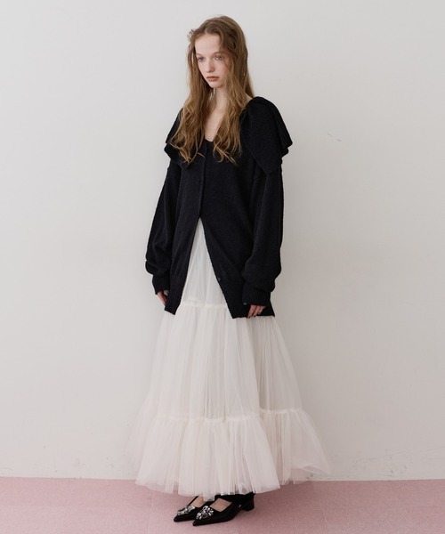 フリル衿カーディガン（カーディガン/ボレロ）｜LA BELLE ETUDE