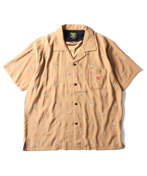 HOUSTON(ヒューストン)の「HOUSTON スーベニアシャツ(VIETNAM TIGER)(シャツ/ブラウス・メンズ・ブラック/オリーブ/オフホワイト・MEDIUM/LARGE/X-LARGE/XX-LARGE)」の3枚目の写真