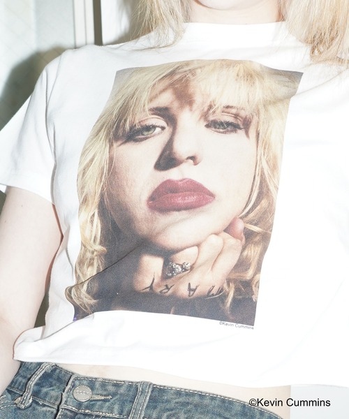 CULTURE SUPPLY（カルチャー サプライ）の「Photo Tee Courtney Love 1（Tシャツ/カットソー・メンズ・ホワイト/ブラック・MEDIUM/LARGE/X-LARGE/SHORT）」の13枚目の写真