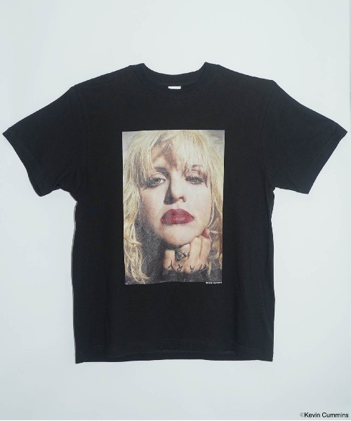 CULTURE SUPPLY（カルチャー サプライ）の「Photo Tee Courtney Love 1（Tシャツ/カットソー・メンズ・ホワイト/ブラック・MEDIUM/LARGE/X-LARGE/SHORT）」の6枚目の写真