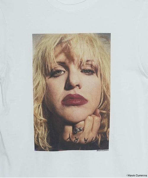 CULTURE SUPPLY（カルチャー サプライ）の「Photo Tee Courtney Love 1（Tシャツ/カットソー・メンズ・ホワイト/ブラック・MEDIUM/LARGE/X-LARGE/SHORT）」の17枚目の写真
