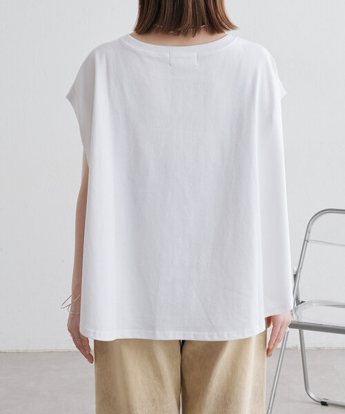 Omekashi(オメカシ)の「フレアノースリーブプルオーバー(Tシャツ/カットソー・レディース・ブラック/ホワイト/ベージュ・FREE)」の16枚目の写真