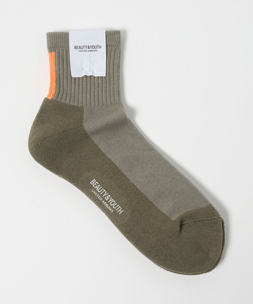 BEAUTY&YOUTH UNITED ARROWS(ビューティーアンドユースユナイテッドアローズ)の「バック ライン クォーター ソックス(ソックス/靴下・メンズ・オフホワイト/ブラック/ベージュ/ホワイト・FREE)」の4枚目の写真