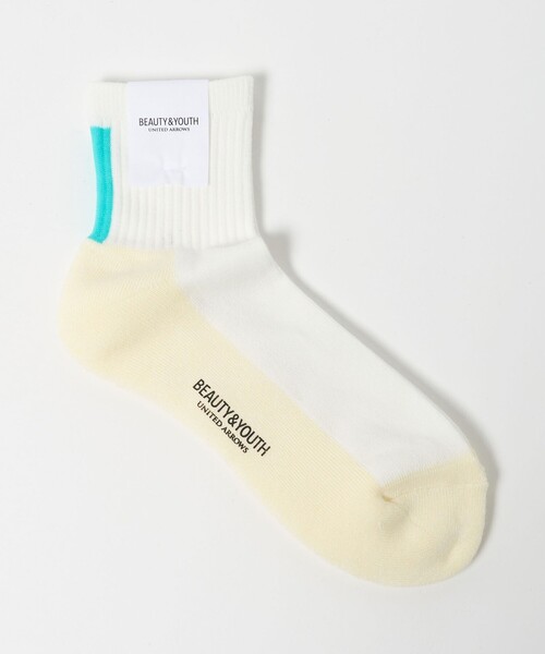 BEAUTY&YOUTH UNITED ARROWS(ビューティーアンドユースユナイテッドアローズ)の「バック ライン クォーター ソックス(ソックス/靴下・メンズ・オフホワイト/ブラック/ベージュ/ホワイト・FREE)」の2枚目の写真