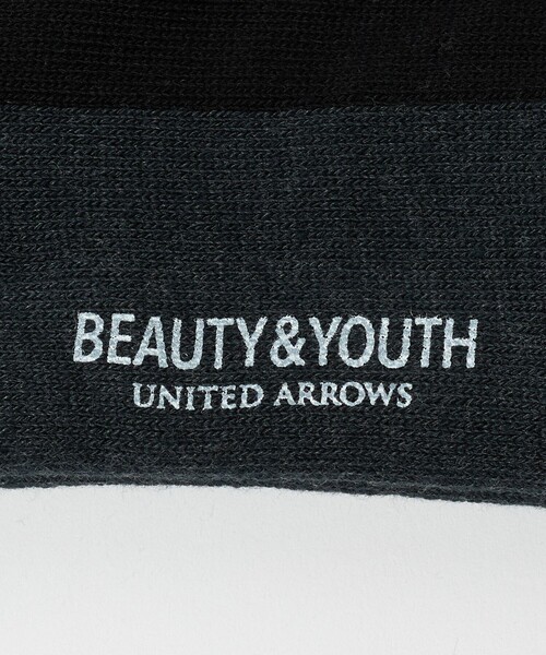 BEAUTY&YOUTH UNITED ARROWS(ビューティーアンドユースユナイテッドアローズ)の「バック ライン クォーター ソックス(ソックス/靴下・メンズ・オフホワイト/ブラック/ベージュ/ホワイト・FREE)」の6枚目の写真