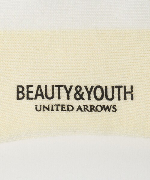 BEAUTY&YOUTH UNITED ARROWS(ビューティーアンドユースユナイテッドアローズ)の「バック ライン クォーター ソックス(ソックス/靴下・メンズ・オフホワイト/ブラック/ベージュ/ホワイト・FREE)」の8枚目の写真
