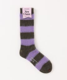 MARCOMONDE（マルコモンド）の「【MARCOMONDE】mohair border socks 84N3_1MO3-24C（ソックス/靴下）」