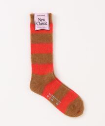 MARCOMONDE（マルコモンド）の「【MARCOMONDE】mohair border socks 84N3_1MO3-24C（ソックス/靴下・レディース）」