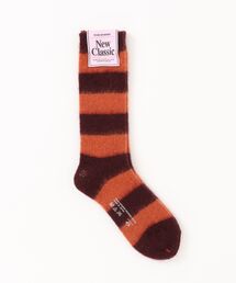 MARCOMONDE（マルコモンド）の「【MARCOMONDE】mohair border socks 84N3_1MO3-24C（ソックス/靴下・レディース）」