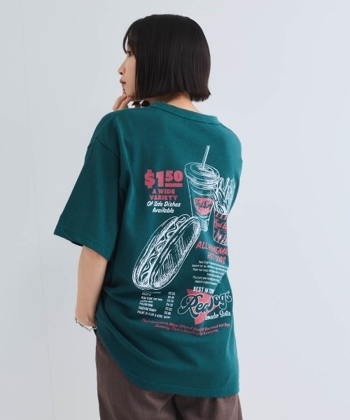 【Red Dogs】メニュープリントTシャツ≪洗濯機で洗える≫ セール】Red DogsメニュープリントTシャツ≪洗濯機で洗える≫（T