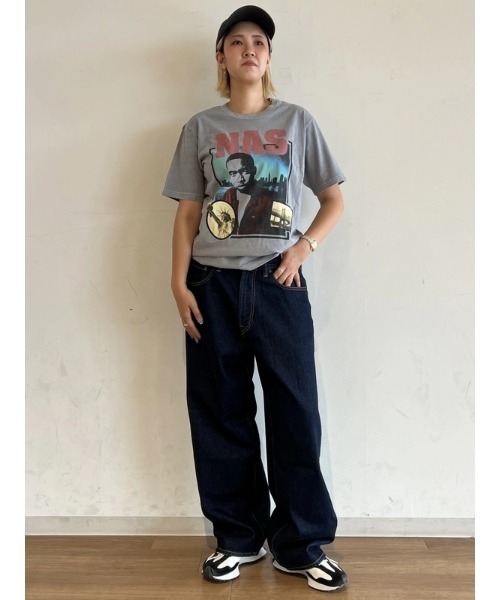 Nas ナズ ○ナズ リラックス グラフィックTシャツ/NAS（Tシャツ