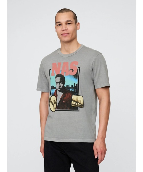 ○ナズ リラックス グラフィックTシャツ/NAS（Tシャツ