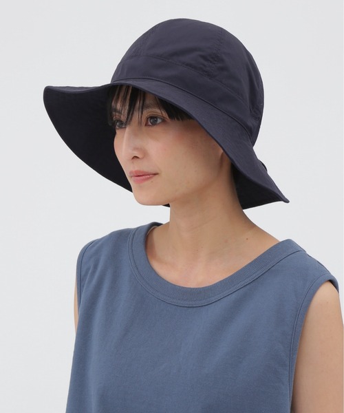 MHL.（エムエイチエル）の「WASHED NYLON（ハット・レディース・グレー系その他6/ネイビー系1・FREE）」の2枚目の写真