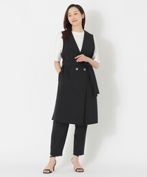 ベルテッドロングジレ