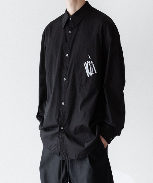 VEIN （ヴェイン）の「140/2 ギザブロード L/S SHIRT / 140/2 GIZA BROAD L/S SHIRT（シャツ/ブラウス・メンズ・ブラック/ホワイト・3/2/1）」の22枚目の写真