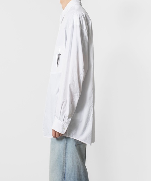 VEIN （ヴェイン）の「140/2 ギザブロード L/S SHIRT / 140/2 GIZA BROAD L/S SHIRT（シャツ/ブラウス・メンズ・ブラック/ホワイト・3/2/1）」の9枚目の写真