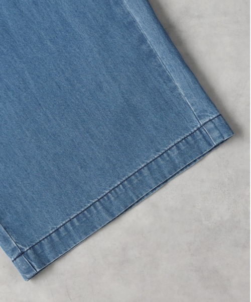 Right-on（ライトオン）の「【店頭で人気】【HONEYSUCKLE ROSE】ライトオンスワイドデニムイージーパンツ(サラサラ/軽量/ウエストゴム)（その他パンツ・レディース・サックスブルー/ブルー・M/L）」の4枚目の写真