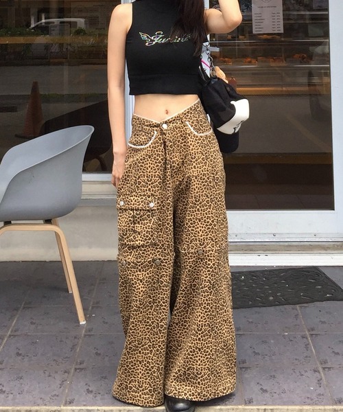 パンツ judin 3way lace design wide denim pants 3way lace design wide denim pants【JD】（デニムパンツ