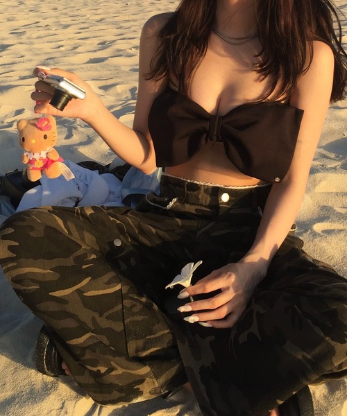 Judin（ジュディン）の「3way lace design wide denim pants【JD】（デニムパンツ・レディース・B/A・M/S）」の14枚目の写真