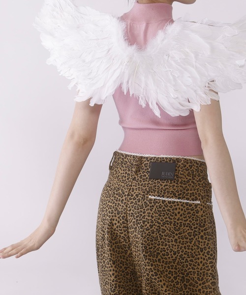 Judin（ジュディン）の「3way lace design wide denim pants【JD】（デニムパンツ・レディース・B/A・M/S）」の3枚目の写真