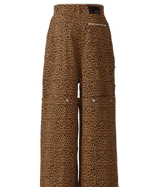 3way lace design wide denim pants【JD】（デニムパンツ）｜Judin