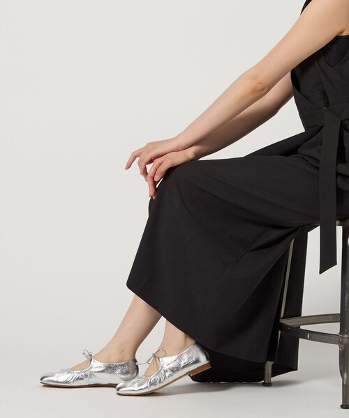 ODETTE E ODILE（オデットエオディール）の「ギャザートップバレエフラット10↑（バレエシューズ・レディース・シルバー/ブラック/ホワイト・22cm/22.5cm/23cm/23.5cm/25cm/24cm/24.5cm）」の21枚目の写真