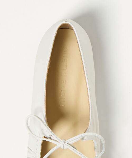 ODETTE E ODILE（オデットエオディール）の「ギャザートップバレエフラット10↑（バレエシューズ・レディース・シルバー/ブラック/ホワイト・22cm/22.5cm/23cm/23.5cm/25cm/24cm/24.5cm）」の9枚目の写真