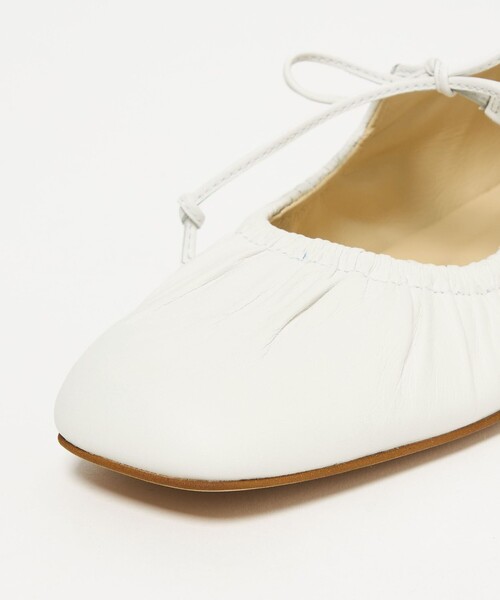 ODETTE E ODILE（オデットエオディール）の「ギャザートップバレエフラット10↑（バレエシューズ・レディース・シルバー/ブラック/ホワイト・22cm/22.5cm/23cm/23.5cm/25cm/24cm/24.5cm）」の10枚目の写真