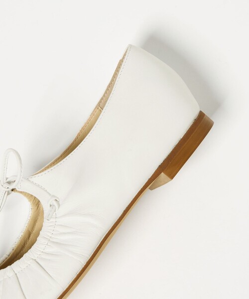 ODETTE E ODILE（オデットエオディール）の「ギャザートップバレエフラット10↑（バレエシューズ・レディース・シルバー/ブラック/ホワイト・22cm/22.5cm/23cm/23.5cm/25cm/24cm/24.5cm）」の11枚目の写真