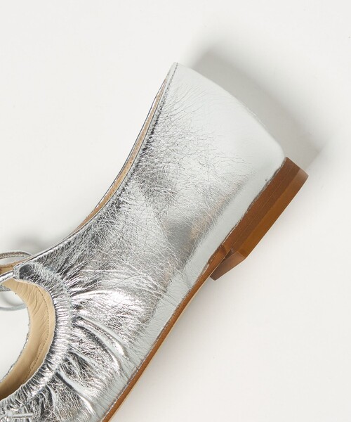 ODETTE E ODILE（オデットエオディール）の「ギャザートップバレエフラット10↑（バレエシューズ・レディース・シルバー/ブラック/ホワイト・22cm/22.5cm/23cm/23.5cm/25cm/24cm/24.5cm）」の14枚目の写真