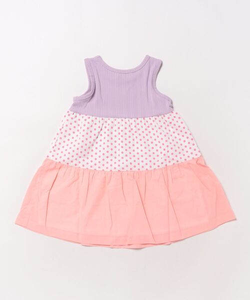 HAKKA KIDS（ハッカキッズ）の「ブロードドットプリントノースリーブワンピース（ワンピース・キッズ・ピンク/オレンジ・110cm/120cm/130cm/100cm）」の3枚目の写真