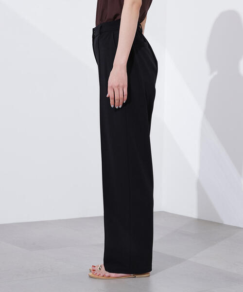 N.（N. Natural Beauty Basic）（エヌエヌナチュラルビューティーベーシック）の「【PS/低身長サイズ】ストレートリラクシーパンツ（その他パンツ・レディース・ブラック/オリーブ系/キャメル・PS/MEDIUM）」の18枚目の写真