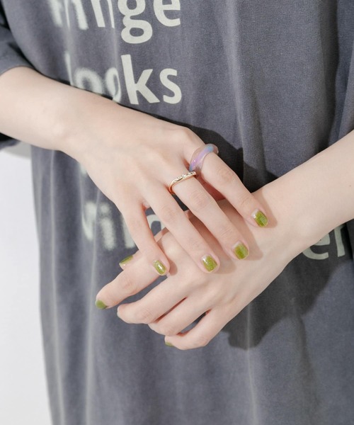 SMELLY（スメリー）の「ジュシメタル2セットリング（リング・レディース・ゴールド系その他・12）」の3枚目の写真