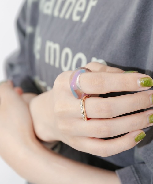 SMELLY（スメリー）の「ジュシメタル2セットリング（リング・レディース・ゴールド系その他・12）」の4枚目の写真