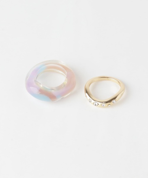 SMELLY（スメリー）の「ジュシメタル2セットリング（リング・レディース・ゴールド系その他・12）」の6枚目の写真