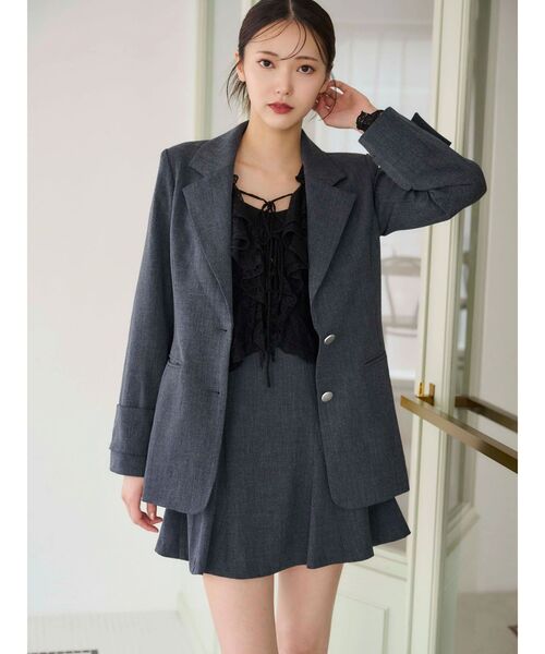 MERCURYDUO バックZIPマーメイドミニスカパン セットアップ着用可】バックZIPマーメイドミニスカパン（スカート