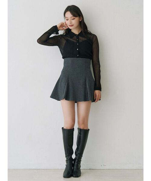 MERCURYDUO バックZIPマーメイドミニスカパン セットアップ着用可】バックZIPマーメイドミニスカパン（スカート