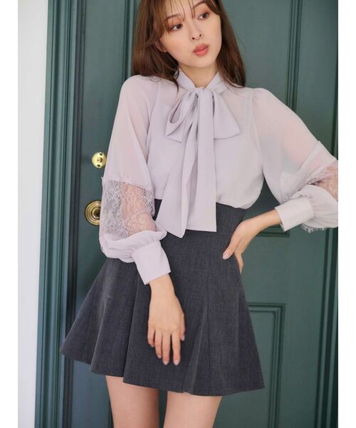 MERCURYDUO（マーキュリーデュオ）の「【セットアップ着用可】バックZIPマーメイドミニスカパン（スカート・レディース・ブラウン/キャメル/チャコールグレー/ブラック・SMALL/MEDIUM）」の14枚目の写真